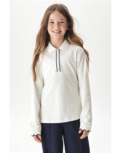 Поло хлопковое на молнии Смена