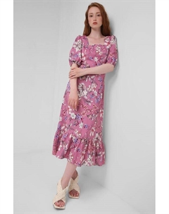 Платье из вискозы с цветочным принтом Belucci