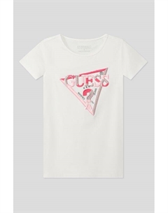 Хлопковая футболка с принтом Guess