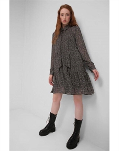 Платье мини с отложным воротником Belucci