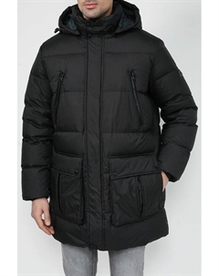 Пуховик утепленный с капюшоном и накладными карманами Marc o'polo