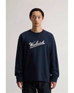 Лонгслив хлопковый с принтом Woolrich