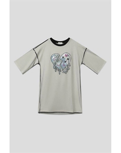 Комбинированное платье с пайетками Choupette