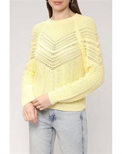 Хлопковый пуловер ажурный Rinascimento