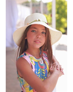 Плетеная шляпа с декором Malina by андерсен