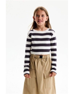 Джемпер в полоску укороченный Silver spoon life