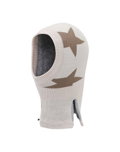 Шапка-шлем из смесовой шерсти с принтом Molo