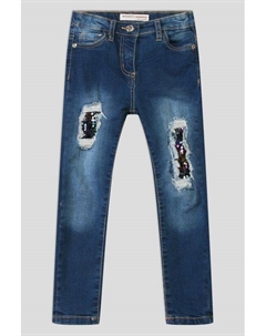 Джинсы с эффектом потертости Minoti