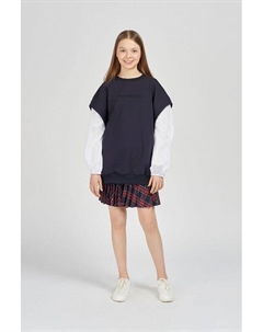 Комбинированный свитшот с пышными рукавами Choupette