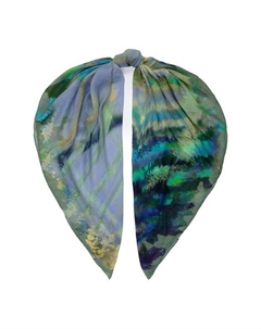 Шелковый платок с принтом Eleganzza