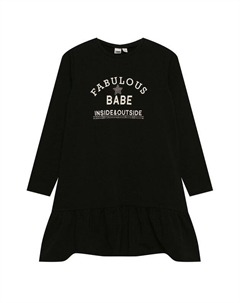 Платье с текстовым принтом Ido