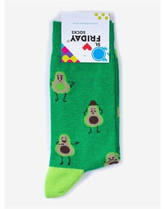 Носки с рисунками St.Friday Socks, Авокадо, Зеленый St. friday