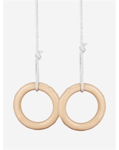 Кольца гимнастические деревянные, Бежевый Westsport