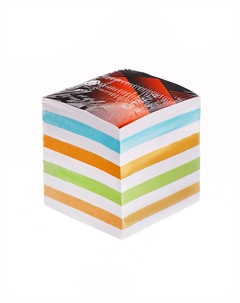 Блок бумаги для записей на склейке, 9×9×9, пастель 80 г/м², белая 65 г/м², белизна 92% Calligrata