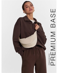 Толстовка женская коричневая с надписью Mark formelle