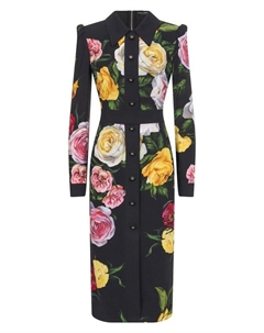 Платье из вискозы Dolce&gabbana