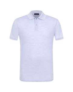 Поло из хлопка и шелка Paul & shark