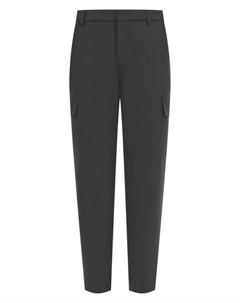 Брюки-карго из вискозы и шерсти Boss