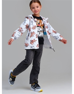 Куртка текстильная с полиуретановым покрытием для девочек (ветровка) Playtoday kids