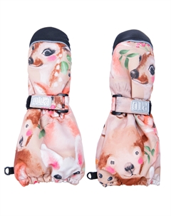 Варежки детские текстильные для девочек Playtoday newborn-baby