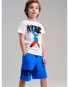 Комплект трикотажный для мальчиков: фуфайка (футболка), шорты Playtoday kids
