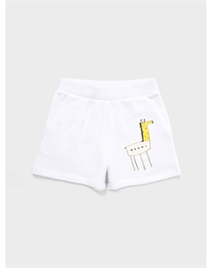 Шорты с принтом "жираф", белые Marni