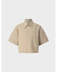 Рубашка укороченная, бежевая Mm6