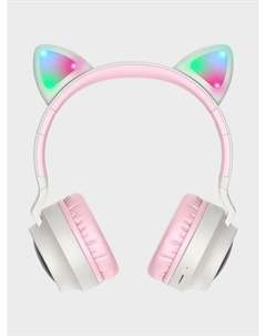 Беспроводные наушники с ушками W27 Cat ears, серые Hoco
