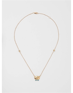 Колье с подвеской "Медведь", серебро, позолота, эмаль Sneak peek