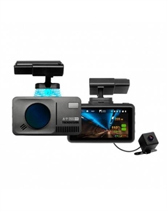 Радар-детектор с видеорегистратором и задней камерой DriveCam Real 4K Signature 2CH Trendvision