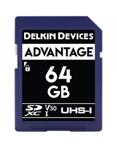 Карта памяти SD 64GB Advantage UHS-I SDXC (DDSDW63364GB) Delkin