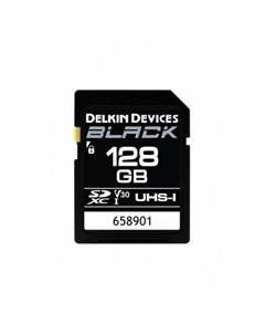 Карта памяти SD 128GB BLACK UHS-I SDXC Delkin