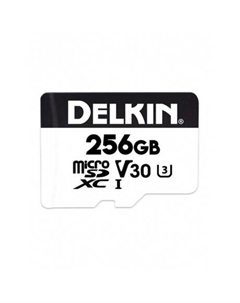 Карта памяти microSD 256GB Hyperspeed UHS-I SDXC microSD c SD адаптером Delkin