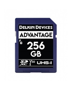 Карта памяти SD 256GB Advantage UHS-I SDXC Delkin