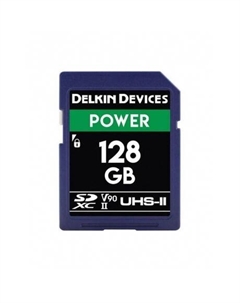 Карта памяти microSD 128GB POWER UHS-II microSD c SD адаптером Delkin