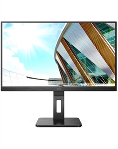 Монитор 23,8" 24P2QM black с поворотом экрана (VA, 1920x1080, 75Hz, 4 ms, 178°/178°, 300 cd/m, 20M:1, +DVI, +HDMI) Aoc