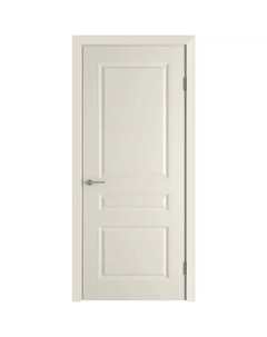 Дверь межкомнатная глухая Стелла 70x200 см эмаль цвет слоновая кость с замком и петлями Vfd