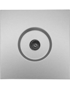 Телевизионная розетка встраиваемая Zima без заземления цвет серый матовый Lezard