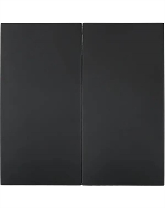 Выключатель встраиваемый Zima 2 клавиши цвет черный бархат Lezard