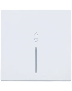 Выключатель встраиваемый проходной Zima 1 клавиша цвет белый Lezard