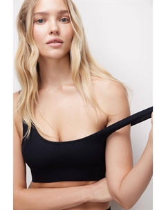 Топ на широких бретелях в рубчик Belle you