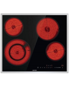Электрическая варочная поверхность Gorenje ECS642BXE, конфорок: 4 шт., стеклокерамика, независимая, черный