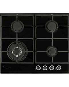 Газовая варочная панель SCHAUB LORENZ SLK GY6518, 4 конфорки, закаленное стекло, черный Schaub lorenz