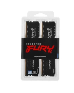 Модуль памяти DIMM 128Gb 4х32Gb DDR4 PC25600 3200MHz Kingston Fury Beast Black (KF432C16BBK4/128)