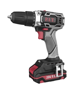 Аккумуляторная дрель-шуруповерт PBM20H-10B/1 (20В, 30Нм, патрон 10 мм, 2 ск, 1 акб 2Ач, ЗУ, кейс) P.i.t.