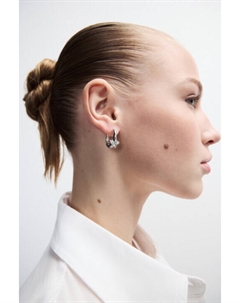 Серьги-кольца со звездой из страз Befree