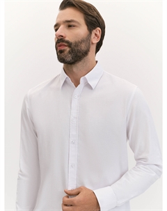 Рубашка slim из хлопковой ткани oxford S(48) 20line