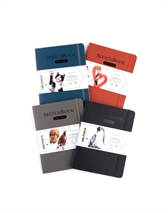 Скетчбук для графики "GrafArt white" 15x20 см 20 л 160 г, терракота Малевичъ