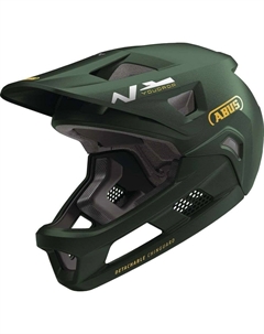 Велошлем YOUDROP детский, съемная челюсть, 14 вент. отверский, зеленый, 05-0098088 Abus