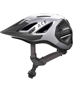 Велошлем Urban-I 3.0 ACE с LED фонариком, с регулировкой, 17 отв, сетка от насекомых, серебристый, 05-0097955 (Размер: M (52-58см)) Abus